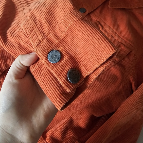 Orange corduroy jacket (size 4) - Picture 4 of 6